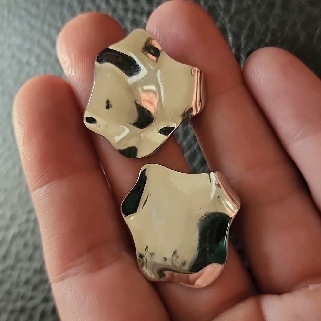 Vtg Bergere Clip On Earrings